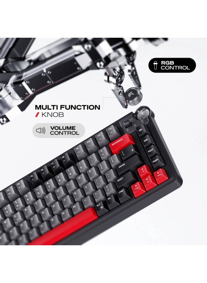 سايبيرت لوحة مفاتيح الألعاب Cybeart Nighthawk 75 | TKL ثلاثية الأوضاع - إصدار التوقيع اللاسلكي - Image 2